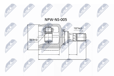 Joint Kit, drive shaft NTY NPW-NS-005