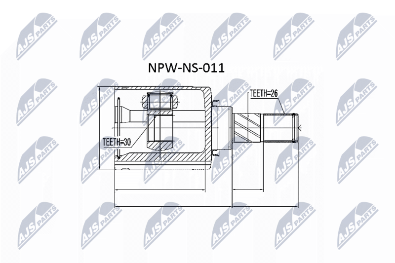 NTY NPW-NS-011 Joint Kit, drive shaft