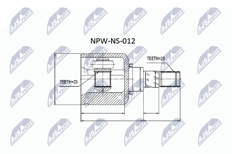 NTY NPW-NS-012 Joint Kit, drive shaft