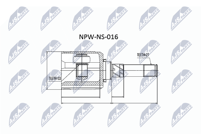 NTY NPW-NS-016 Joint Kit, drive shaft