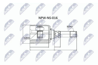 Joint Kit, drive shaft NTY NPW-NS-016