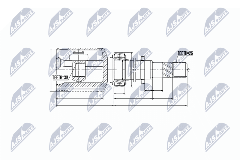 NTY NPW-NS-021 Joint Kit, drive shaft