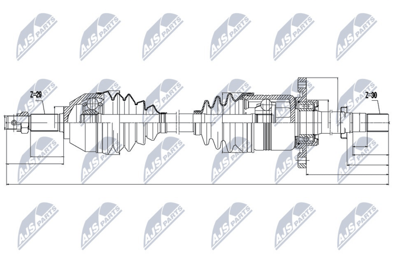 NTY NPW-NS-049 Drive Shaft