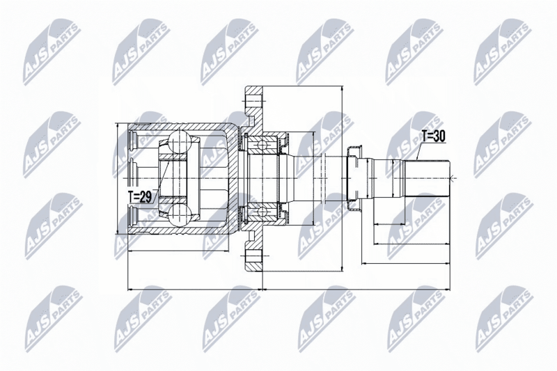 NTY NPW-NS-051 Joint Kit, drive shaft