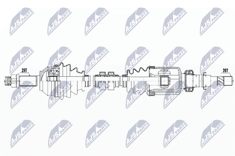NTY NPW-NS-070 Drive Shaft
