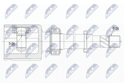 Drive Shaft NTY NPW-NS-075
