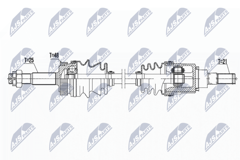 NTY NPW-NS-076 Drive Shaft