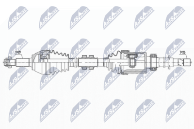 Drive Shaft NTY NPW-NS-096