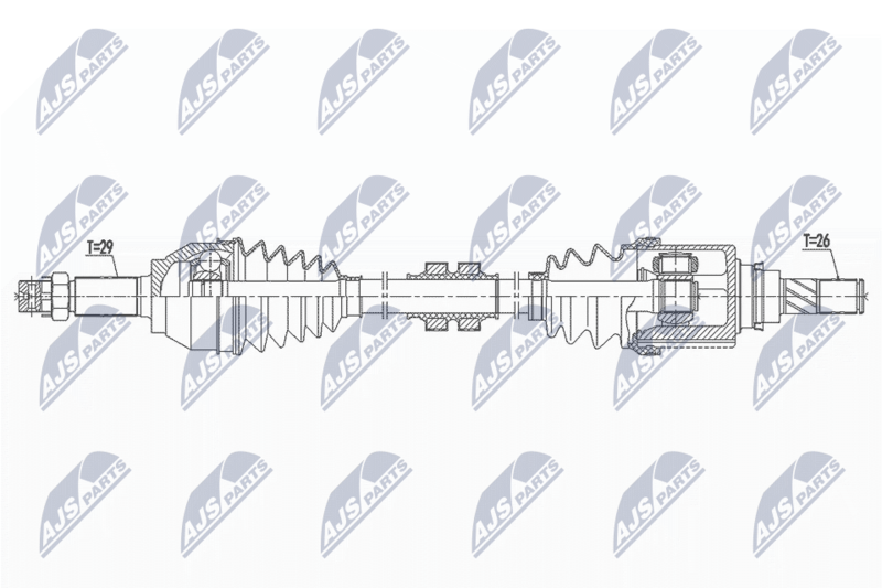 NTY NPW-NS-144 Drive Shaft
