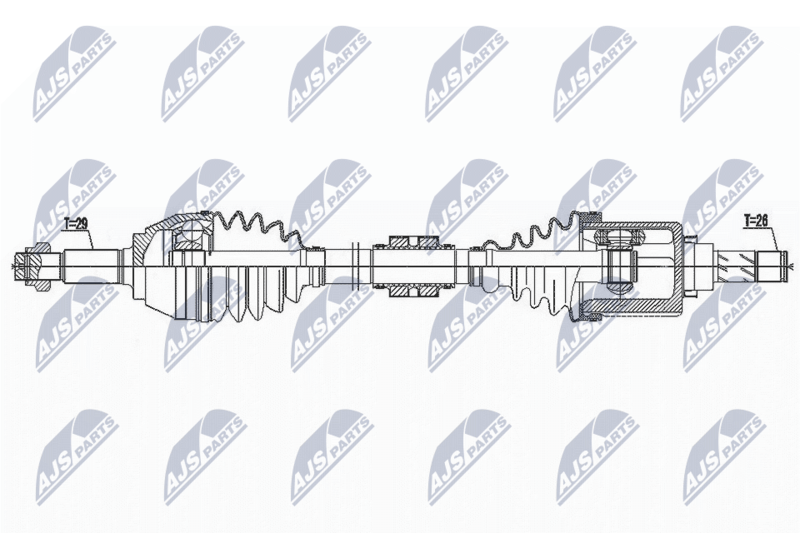 NTY NPW-NS-146 Drive Shaft