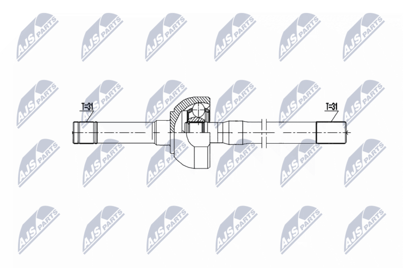 NTY NPW-NS-156 Drive Shaft