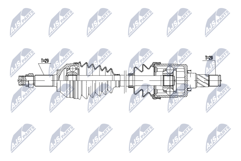 NTY NPW-NS-170 Drive Shaft
