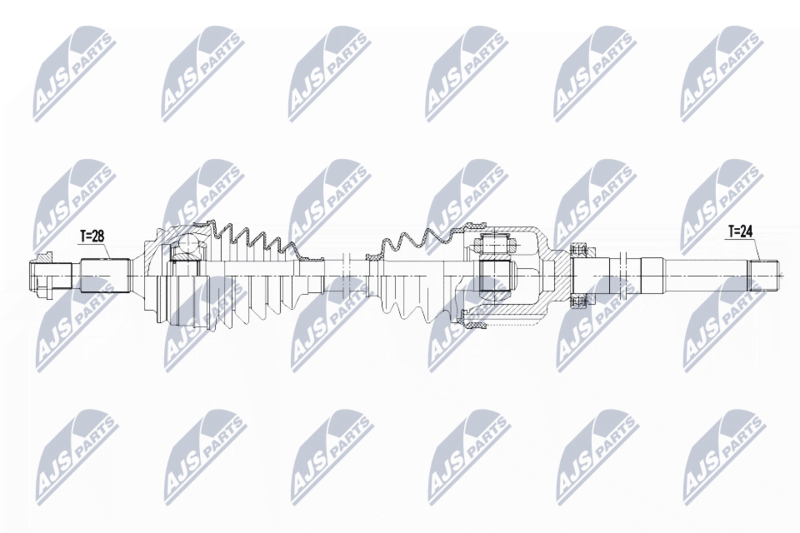 NTY NPW-PE-017 Drive Shaft