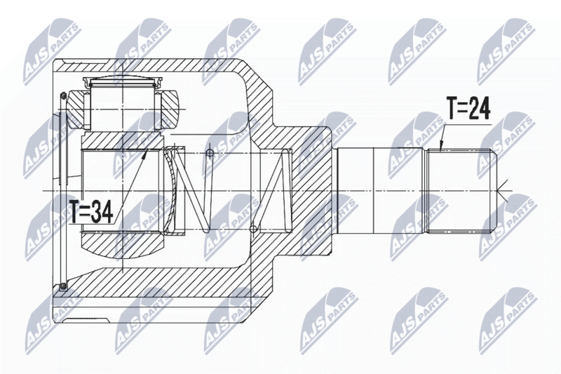 NTY NPW-PE-022 Joint Kit, drive shaft