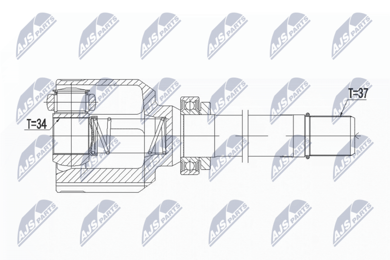 NTY NPW-PE-038 Joint Kit, drive shaft