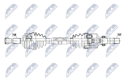 Drive Shaft NTY NPW-PE-069
