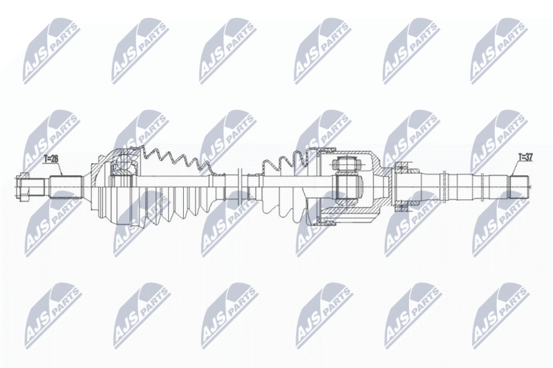 NTY NPW-PE-071 Drive Shaft