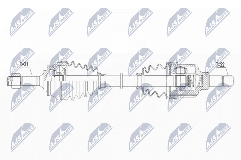 NTY NPW-PE-075 Drive Shaft