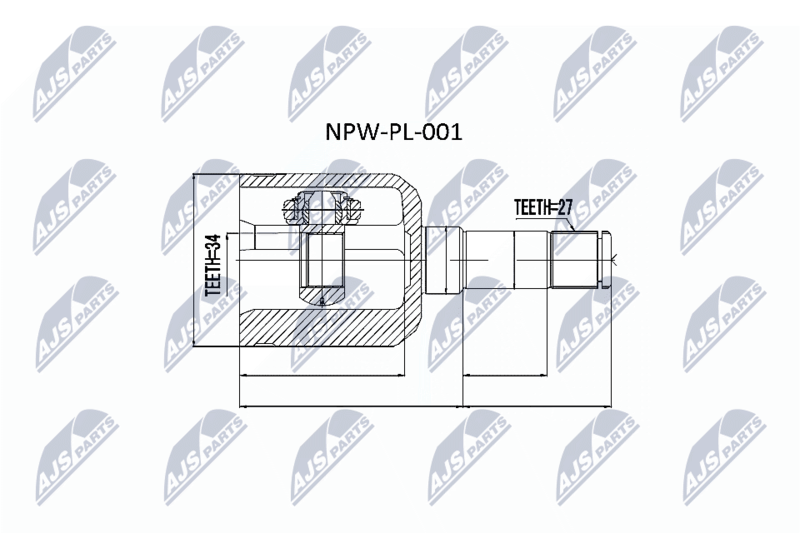 NTY NPW-PL-001 Joint Kit, drive shaft