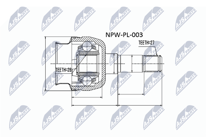NTY NPW-PL-003 Joint Kit, drive shaft