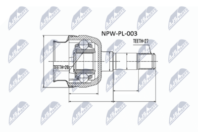 Joint Kit, drive shaft NTY NPW-PL-003