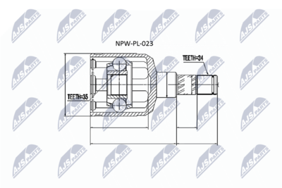Joint Kit, drive shaft NTY NPW-PL-023