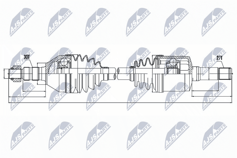 NTY NPW-PL-034 Drive Shaft