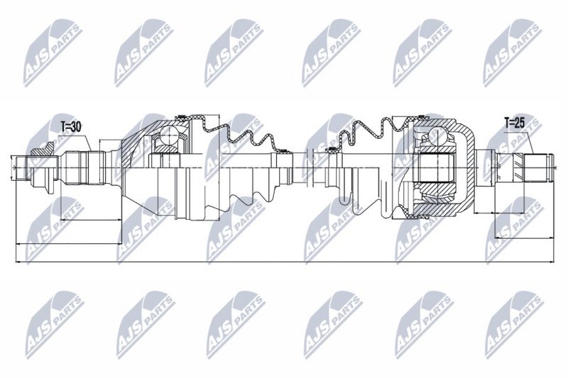NTY NPW-PL-035 Drive Shaft