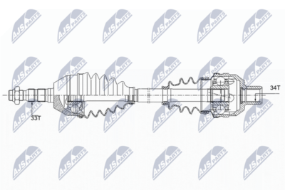 Drive Shaft NTY NPW-PL-089