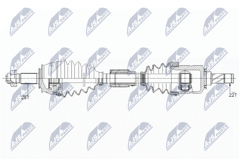 NTY NPW-PL-095 Drive Shaft
