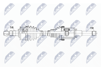 Drive Shaft NTY NPW-PL-101