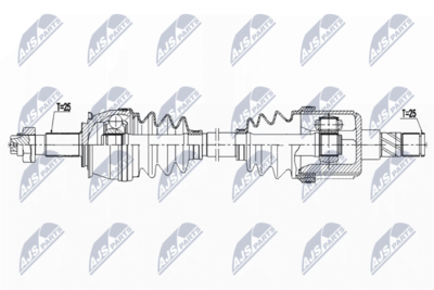 Drive Shaft NTY NPW-PL-127