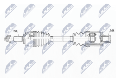 Drive Shaft NTY NPW-PL-147