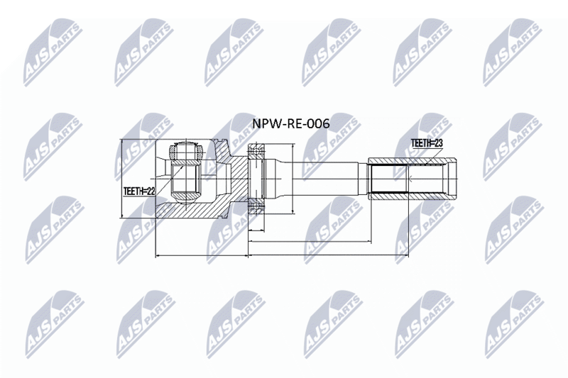 NTY NPW-RE-006 Joint Kit, drive shaft