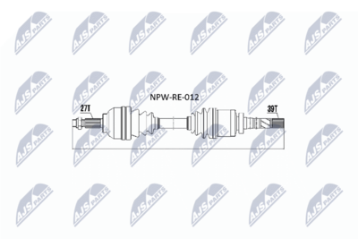 Drive Shaft NTY NPW-RE-012