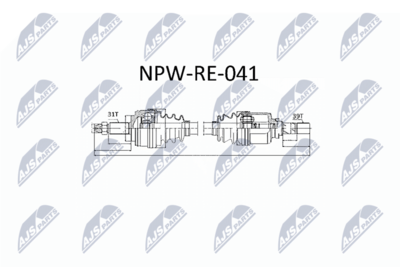 Drive Shaft NTY NPW-RE-041