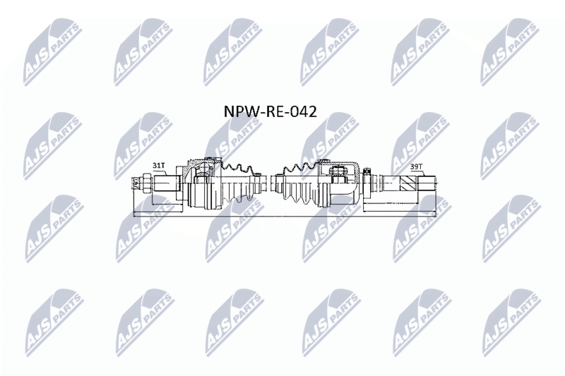NTY NPW-RE-042 Drive Shaft