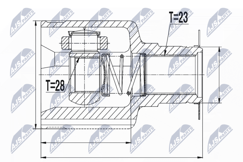 NTY NPW-RE-055 Joint Kit, drive shaft