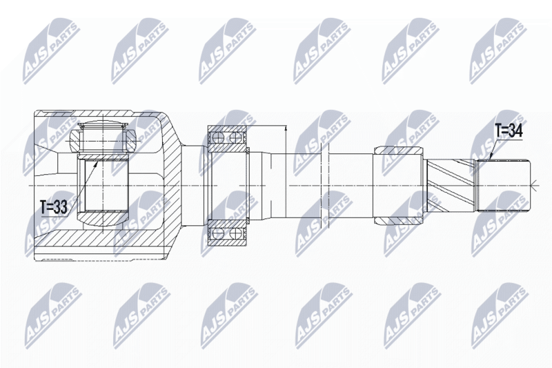 NTY NPW-RE-059 Joint Kit, drive shaft