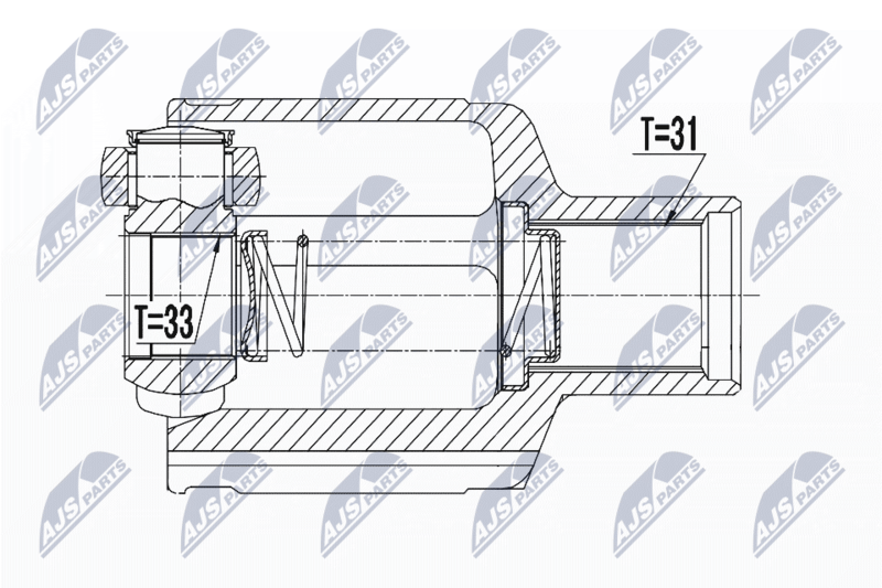 NTY NPW-RE-060 Joint Kit, drive shaft