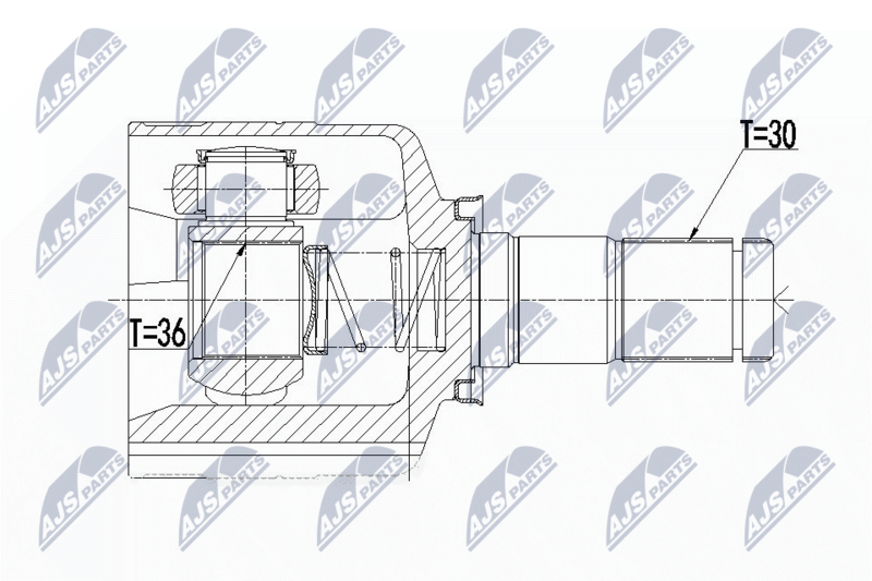 NTY NPW-RE-092 Joint Kit, drive shaft