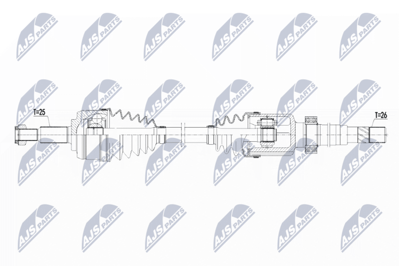 NTY NPW-RE-103 Drive Shaft