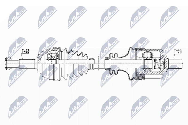 NTY NPW-RE-105 Drive Shaft