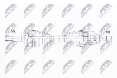 Drive Shaft NTY NPW-RE-113