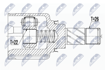 Joint Kit, drive shaft NTY NPW-RE-123