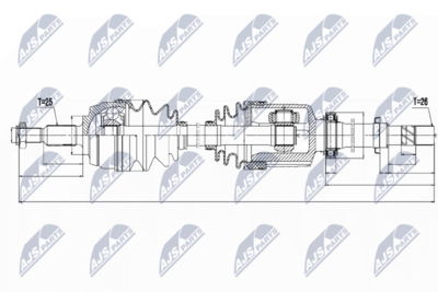 Drive Shaft NTY NPW-RE-132
