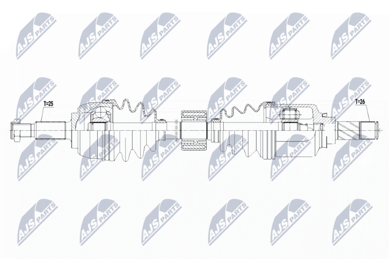 NTY NPW-RE-134 Drive Shaft