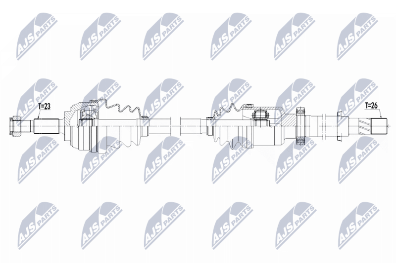 NTY NPW-RE-136 Drive Shaft