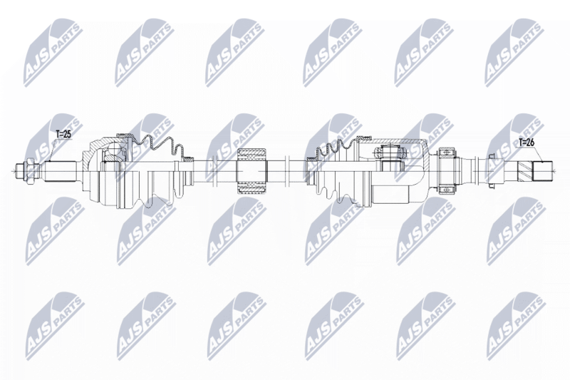 NTY NPW-RE-144 Drive Shaft