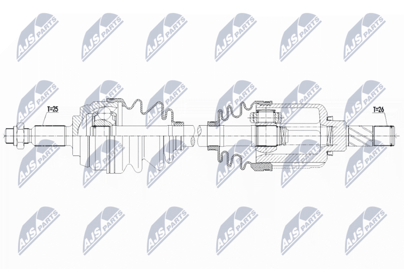 NTY NPW-RE-146 Drive Shaft
